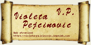 Violeta Pejčinović vizit kartica